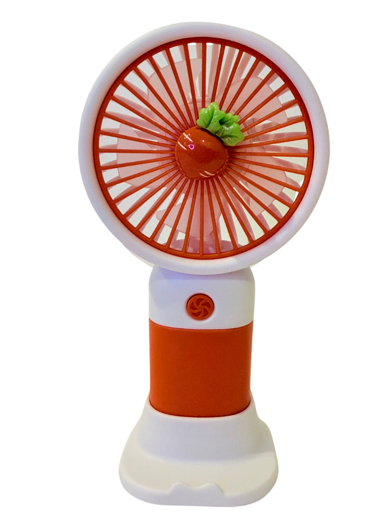 Orange Carrot Mini Fan