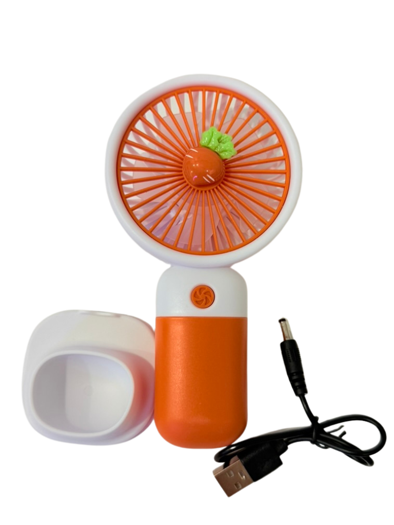 Orange Carrot Mini Fan